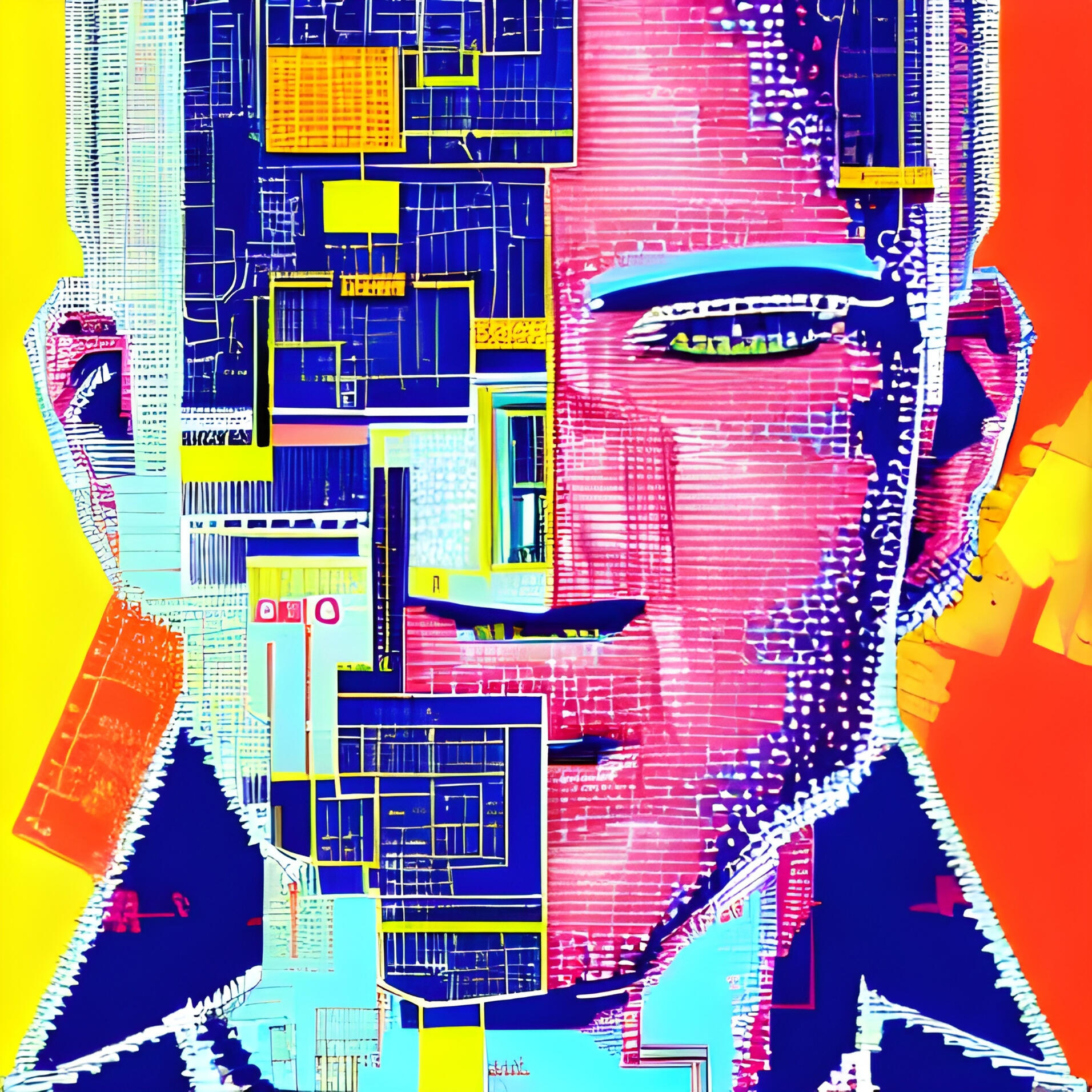 Sparky Punk No. 121. Fine Art Print. SN Punks Collection. Cinematic Digital Character, First-Generation Genesis, Urban Surrealism, Generative Art Print.